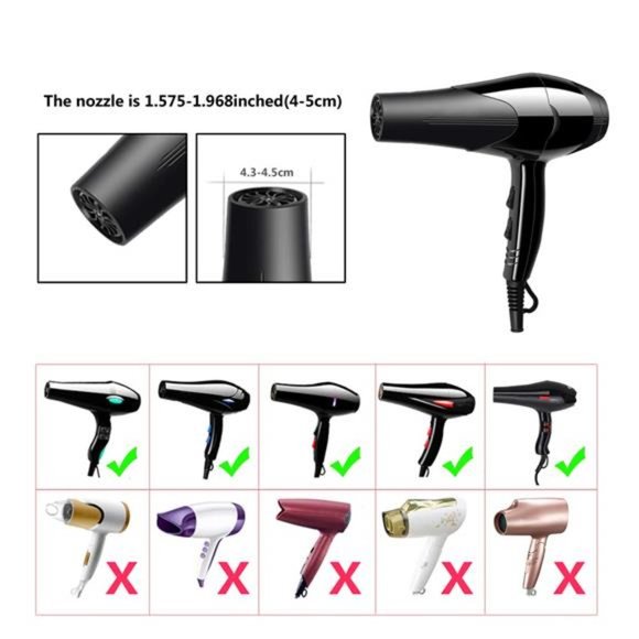Universal Collapsible HairDryer Diffuser Attachment-Salon Grade tool,Lightweight - Picture 5 of 7